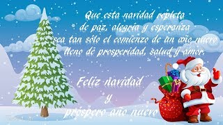 Postal  tarjeta virtual animada de feliz navidad y próspero año nuevo [upl. by Aala763]