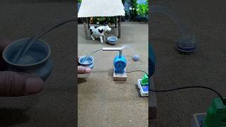 Diy mini motor water pump project cow water will drink  79 [upl. by Dorette]