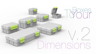 3D boxes to your dimensions v 2 0 [upl. by Ydwor123]