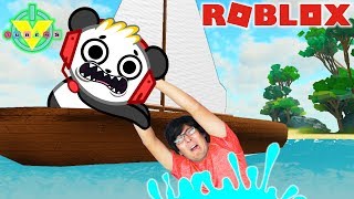 RYANS DADDY SAILING AND CAMPING IN ROBLOX WITH COMBO PANDA LETS PLAY [upl. by Alemak]