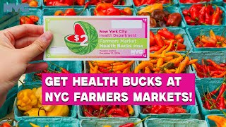 Get Health Bucks at NYC Farmers Markets [upl. by Solram]