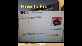 How to Fix quotA Printers Ink Pad is at the End of Its Service Lifequot Error on Epson Printers [upl. by Ennaylime]