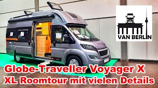 GlobeTraveller Voyager X Modell 2022  Roomtour XL mit vielen Details  TC Leipzig 21 Messeneuheit [upl. by Lareena]