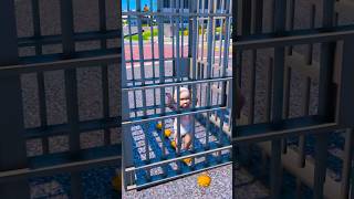 GTA V BABY GOT TRAPPED IN CAGE shorts  TrenX [upl. by Truk556]