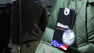 Blauer a Pitti Uomo 2018 piace il piumino con piume riciclate [upl. by Affer]