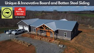 Steel Board amp Batten Clip System Siding Install [upl. by Yleoj643]