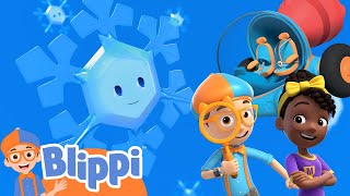 Blippi amp Meekah Road Trip To The Snow  Blippis Stories and Adventures for Kids  Moonbug Kids [upl. by Buell]