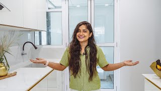 How to make a Modular Kitchen in India 😍🌟✌️ Entire white kitchen Makeover ✅ [upl. by Iorgo]