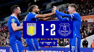 ASTON VILLA 12 EVERTON  Carabao Cup highlights [upl. by Sabsay]