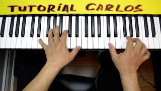 Estar Con Tigo Job González Piano Tutorial Carlos [upl. by Anrapa]