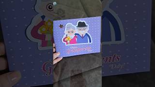 Grandparents greeting card made by Shreeja  love for Grandparents grandparentsday card craft [upl. by Ennoira]