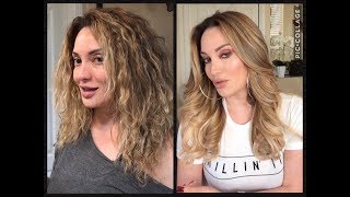 Como Hacer Ondas Suaves En Cabello Rizado [upl. by Anitsyrc]