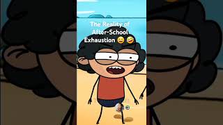 The Reality of AfterSchool Exhaustion 4kmeme animation Short cartoon [upl. by Yankee]