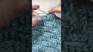 How to Crochet a back post double crochet stitch  bpdc crochet [upl. by Acitel]