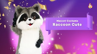 Raccoon Cute Mascot Costume [upl. by Race398]