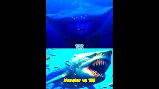 megalodon vs el gran maja°mosasaurus°blue whale shorts viral monster music the 💥🔥 [upl. by Siduhey]