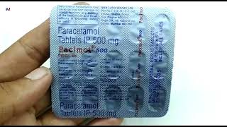 Pacimol 500 Tablet  paracetamol Tablet ip 500 mg uses  pacimol 500 mg tablet Uses Dosage Hindi [upl. by Yzeerb]