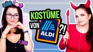 Karnevalskostüme von ALDI 🤔wir testen günstige Kostüme für FaschingKarneval  unlikely [upl. by Drofyar]