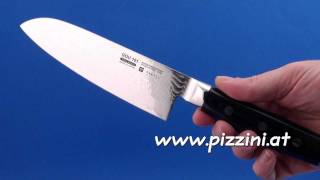 Yaxell Gou 101 Santoku  wwwpizziniat [upl. by Stonwin]