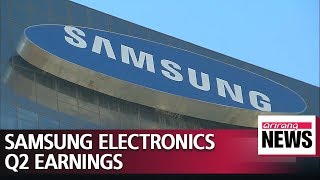 Samsung Electronics releases Q2 earnings [upl. by Noirod]