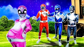 What If Color POWER RANGER in 1 HOUSE Pink Ranger Pregnant protects All Superheroes  LIVE ACTION [upl. by Gardy19]