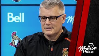 Sens vs Maple Leafs – Coach Pregame [upl. by Elleval]