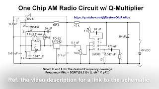 TA7642 AM Radio Receiver w QMultiplier [upl. by Adniram]