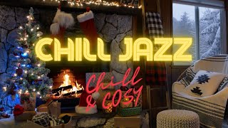 🎄Listening to Chill jazz in front of the fireplace at Christmas❤️‍🔥 [upl. by Ertha254]