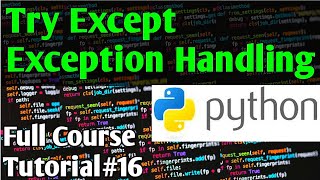 Try Except Exception Handling In Python  Python Tutorials For Absolute Beginners In Urdu [upl. by Adiana]