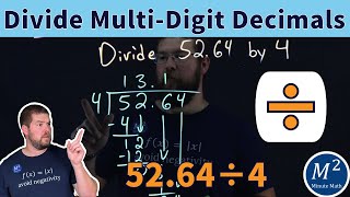 Learn to Divide Decimals – Step by Step Tutorial 5264 ÷ 4 [upl. by Cassell]