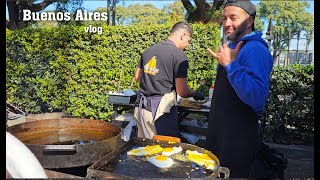 Feria de Comida Callejera Argentina Festival de la Milanesa Vlog Buenos Aires Walking Tour [upl. by Haron]