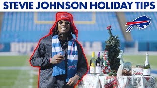 Stevie Johnsons Tips For Surviving The Holidays  Buffalo Bills [upl. by Janela]