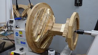 Not your average coffee table  Woodturning [upl. by Llennaj]