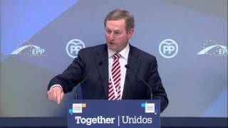 EPP Madrid Congress  Enda Kenny Taoiseach of Ireland [upl. by Westberg]