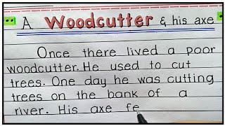 Honesty is the best policy story  A woodcutter and his axe story  The honest woodcutter [upl. by Oicul]