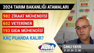 Tarım Bakanlığı tercihleri nasıl yapılır ZİRAAT MÜHENDİSİ atama analizi CANLI yayın [upl. by Sivar]