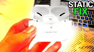 How To FIX AirPods Pro Crackling  Static Noise Sounds 100 FIX [upl. by Ricardo]