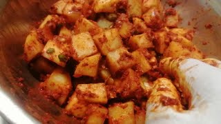 Radish Kimchi  kkakdugi easy recipe [upl. by Lalise]