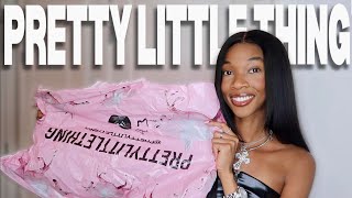 PRETTYLITTLETHING HAUL  SUMMER TRENDS amp CLOSET ESSENTIALS [upl. by Melvin]