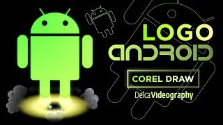 Cómo crear el logo ANDROID en Corel DRAW  DelcaVideography [upl. by Sada]