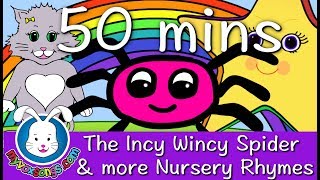 Incy Wincy Spider with Lyrics amp more of the best kids songs amp nursery rhymes [upl. by Saber316]