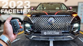 MG Hector Facelift 2023 On Road Price List Mileage Features [upl. by Irabaj]