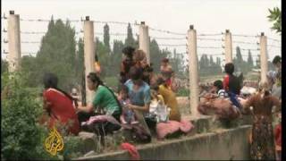 Uzbeks flee Kyrgyzstan violence [upl. by Zzahc]