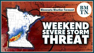 Multiple chances for severe storms SaturdayMonday in Minnesota [upl. by Aikmat]