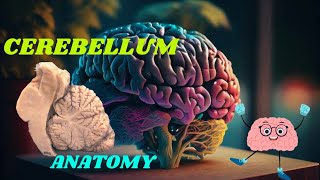 Anatomy of cerebellum  Lobes  Neurology  structure  function  main cerebeller pathways [upl. by Labannah]