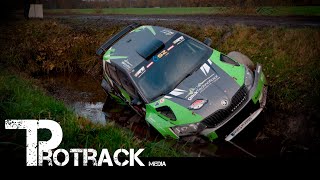 Drenthe Rally 2024  4K  CRASHES  MISTAKES  SLIPPERY  Best of by ProTrack Media [upl. by Boote]