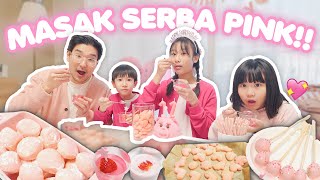 BIKIN MAKANAN SERBA WARNA PINK 🩷 [upl. by Rubma]