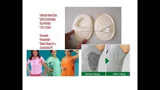 DIY Easy making Underarm Sweat PadsOdor Free No stainsWashable Reusable 2 Methods [upl. by Aytida183]