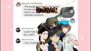 Haikyuu setters in the purge  ft OiKaGaashi  Haikyuu Kardashian spoof  part 2 [upl. by Euqinahc]