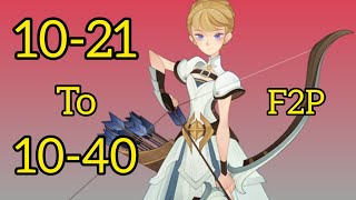 Stages 1021 to 1040 afk arena F2P [upl. by Ayerim]